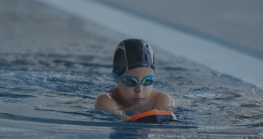 Card Child Swimming Lesson