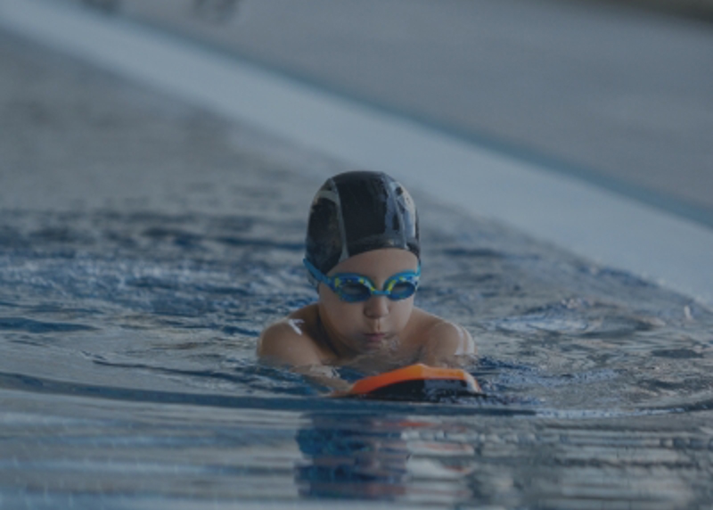 Card Child Swimming Lesson