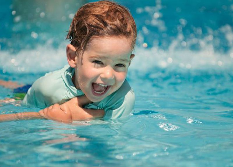 Two Column Swimming Child