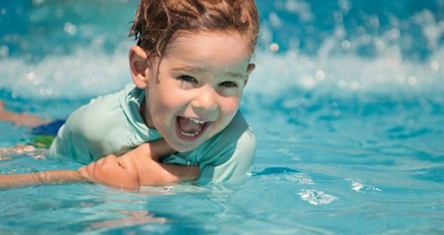 Two Column Swimming Child