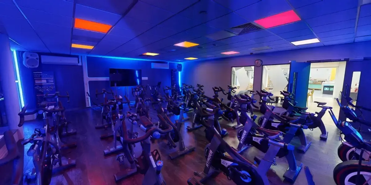 Group cycling studio