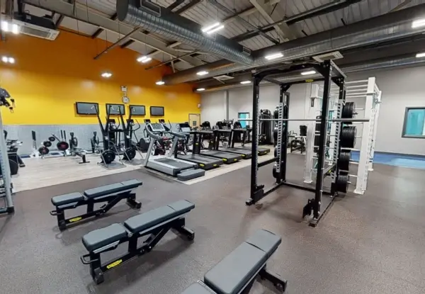 Wide view of gym equipment in Maltby Leisure Centre