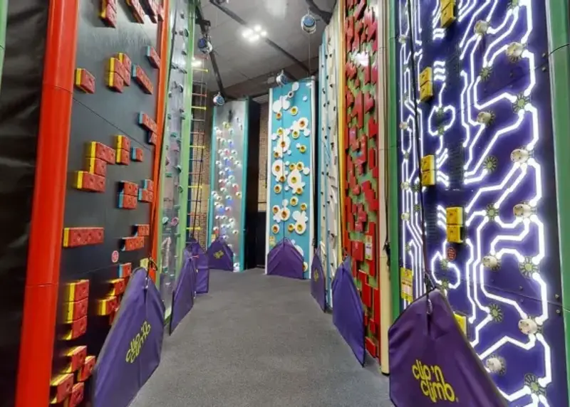 Clip n Climb walls at The Triangle