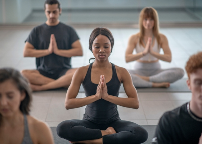 Two Column Yoga Class